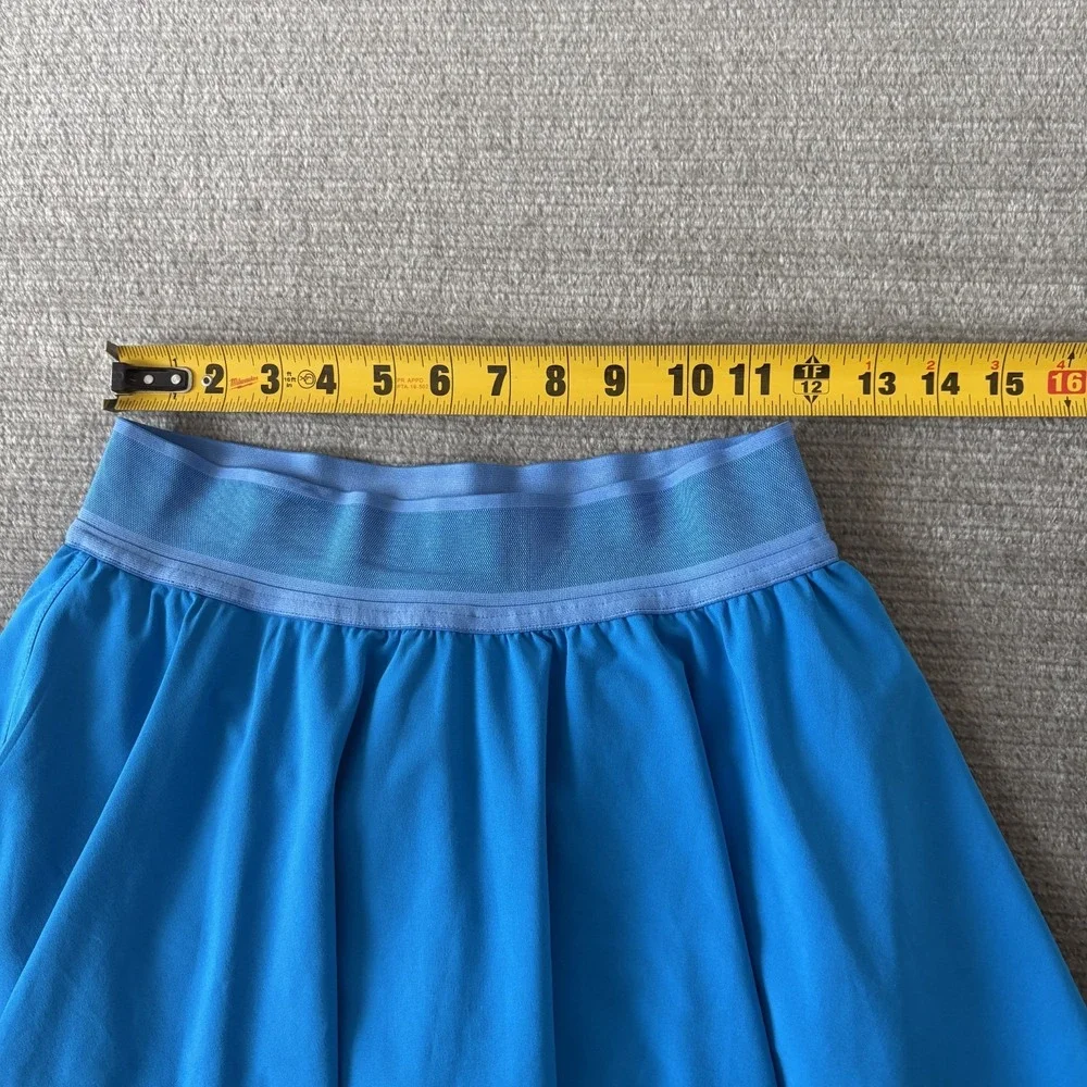 Lululemon Blue Court Rival High Rise Skort Skirt Women's Size 6 LW8ABJT Tennis